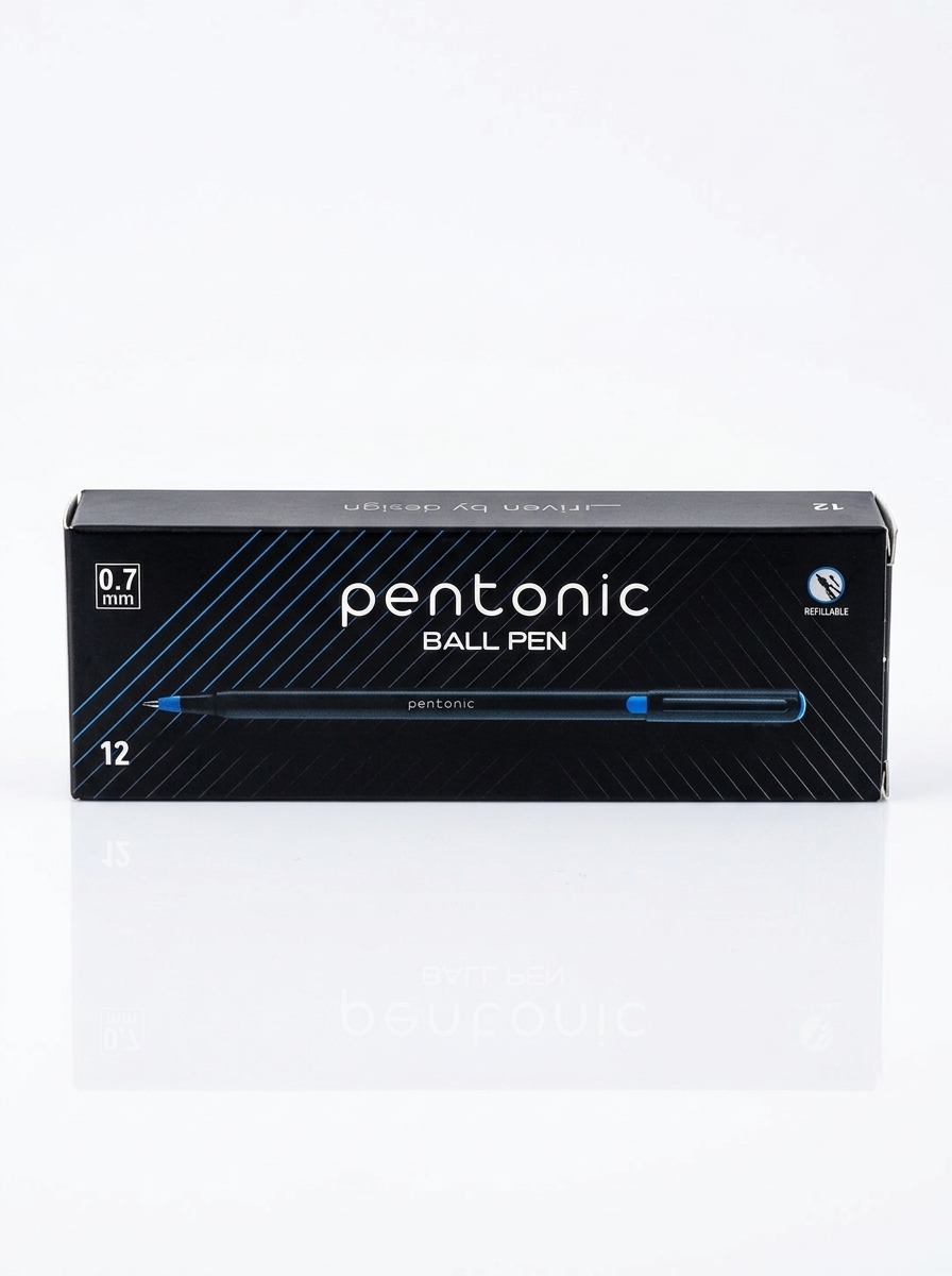 Pentonic Ball Pen Red Ink - 10Pcs